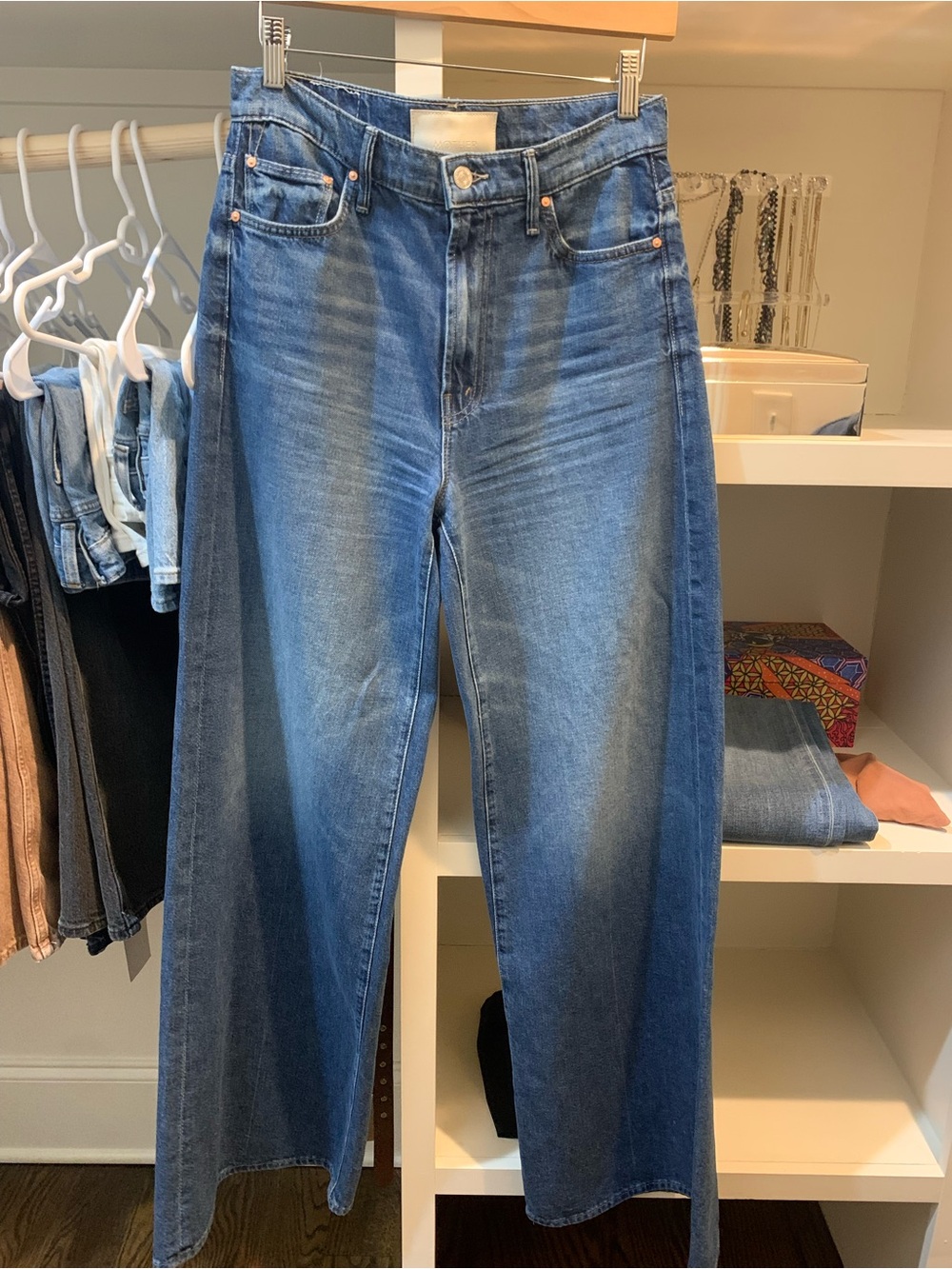MOTHER Undercover Sneak Wide-Leg Jeans